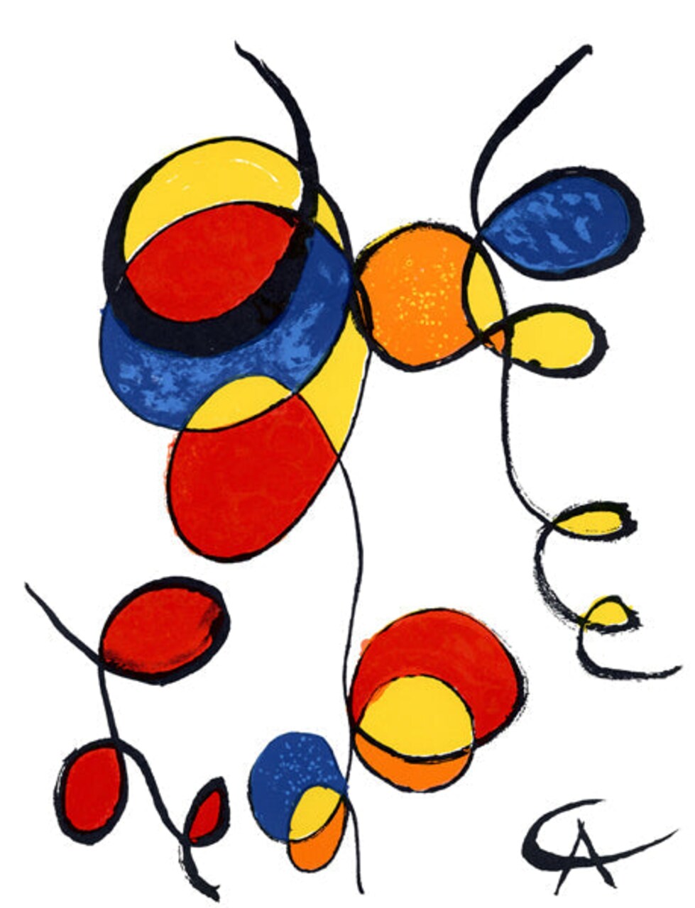 Framed Art Alexander Calder Spirales – Modern Abstract 15x Inch